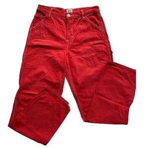 bdg red carpenter pants